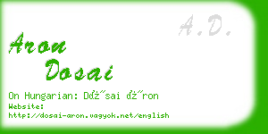 aron dosai business card